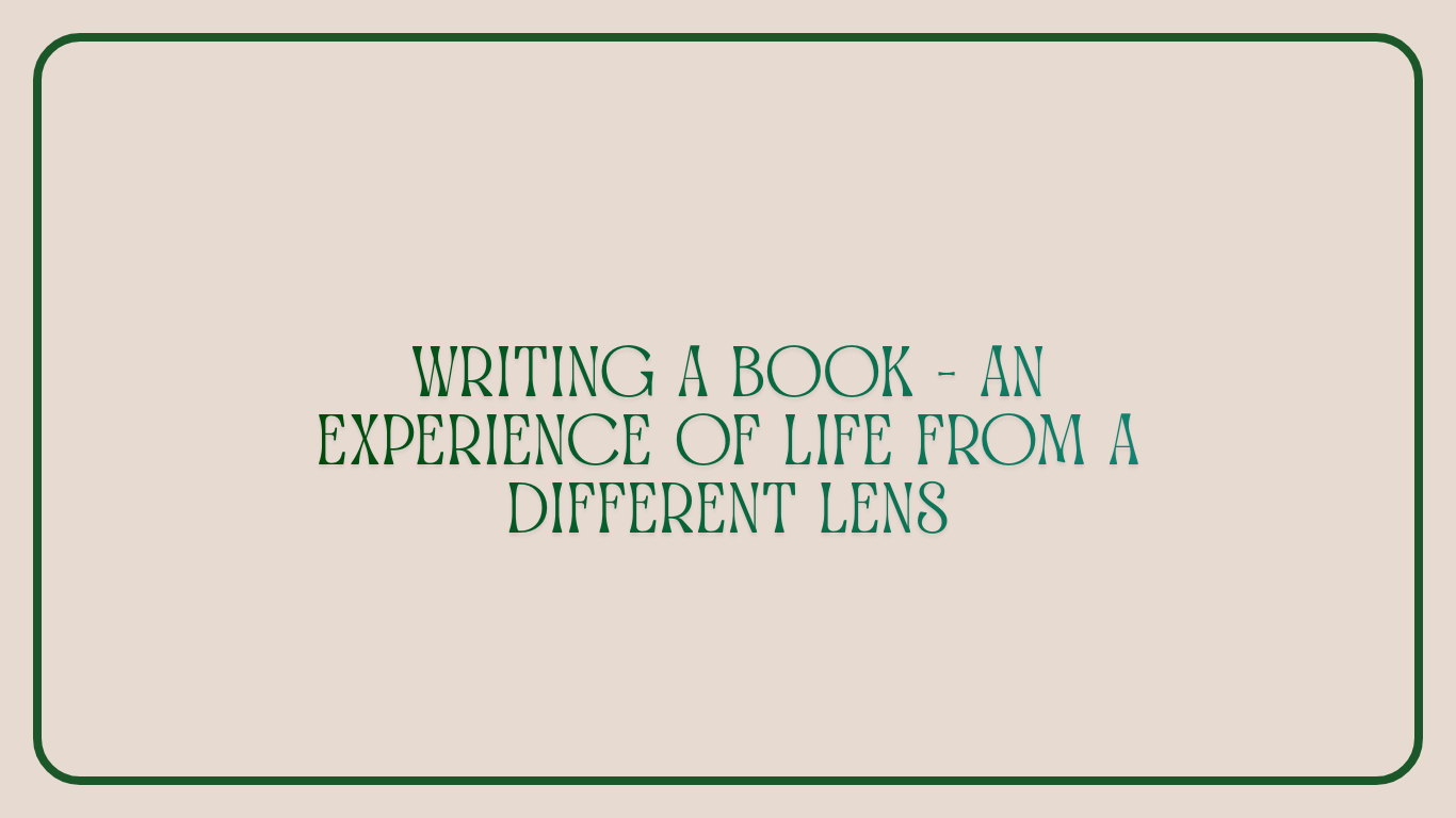 What was it like to write a book?